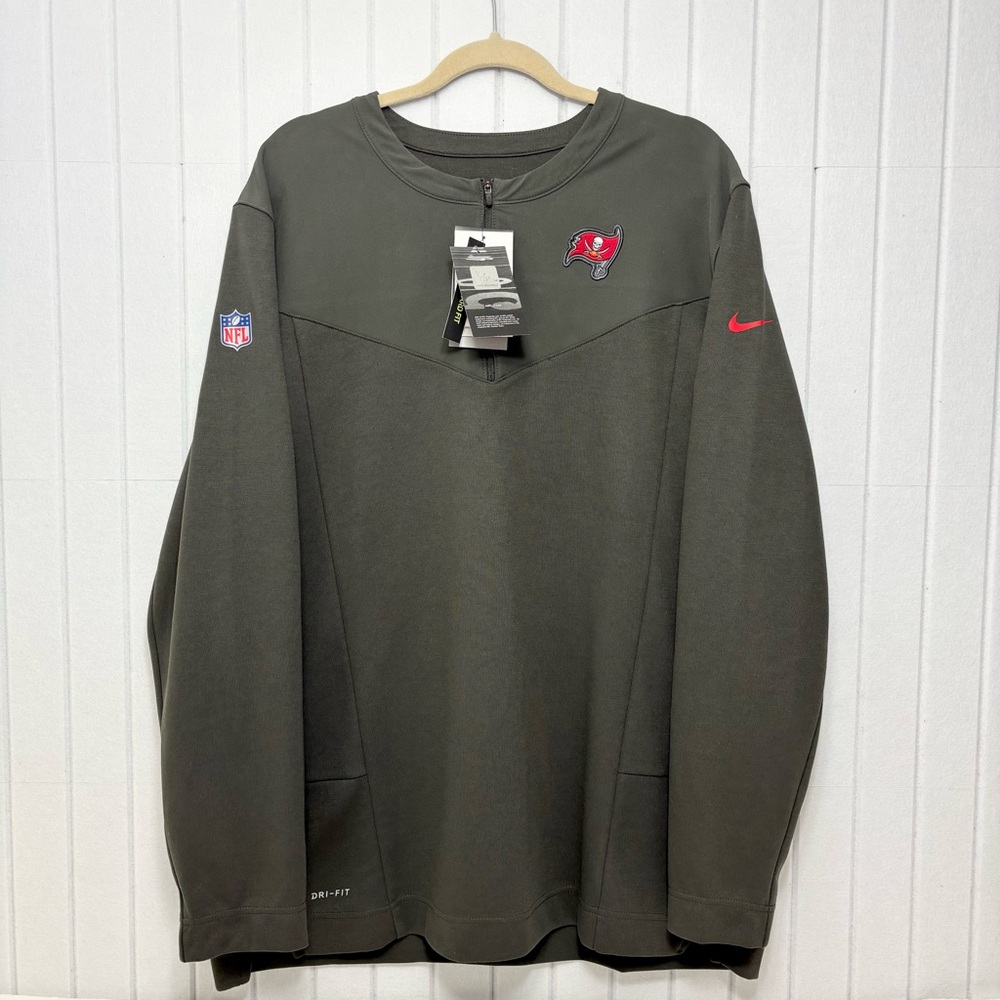 Nike NFL Tampa Bay Buccaneers Dri-FIT‎ Half-Zip Pullover UPF 40+ size XL NEW